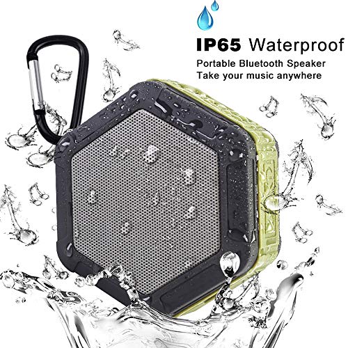 Mini Shower Speaker, Retround Portable Wireless Bluetooth Speakers with Enhanced Bass, Built-in Mic