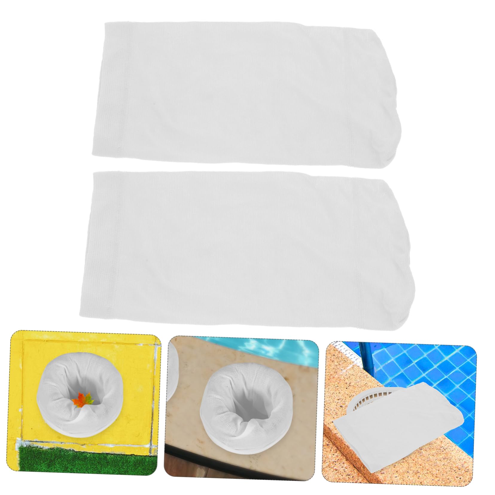 INOOMP 80 Piezas Calcetines con Filtro para Piscina Skimmer de Hojas para Piscina Calcetines con Filtro Skimmer Bolsas de Filtro de Piscina Calcetines de Piscina colador de Piscina