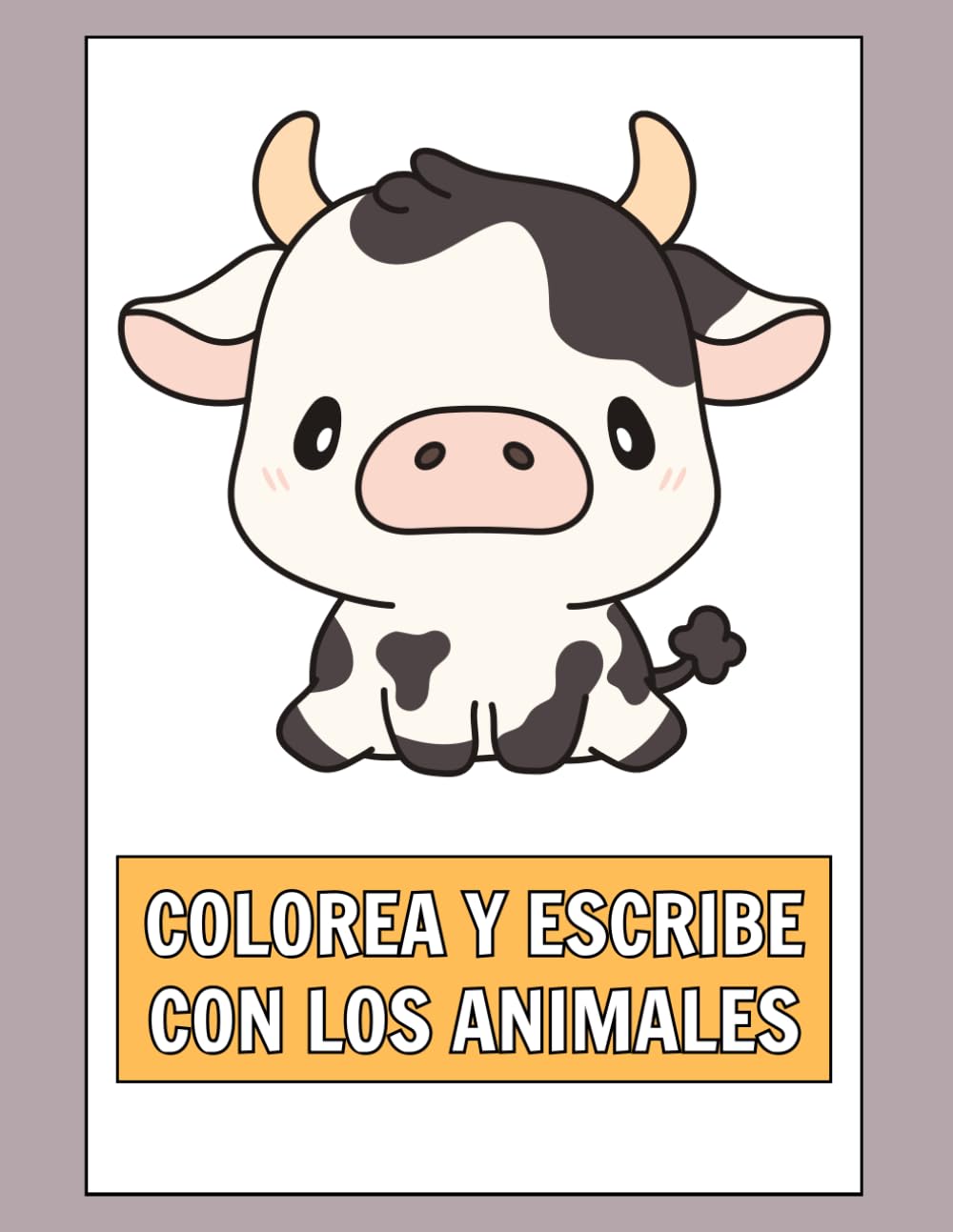 Colorea y escribe con los animales