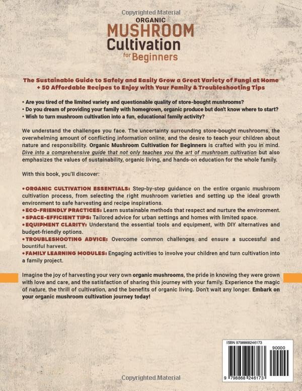 Miniatura 2 de Organic Mushroom Cultivation for Beginners The Sustainable Guide to Safely and Easily Grow a Great Variety of Fungi at Home + 50 Affordable Recipes