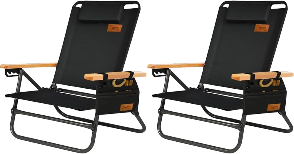 Amazon.co.jp: DesertFox キャンプチェア リクライニングローチェア