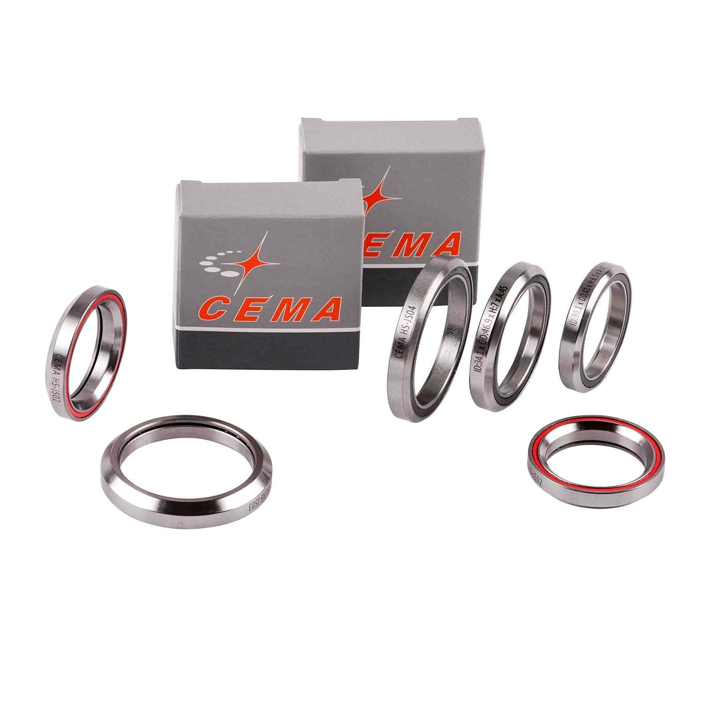 Cema BearingsChrome Steel Headset Bearing (41.8 x 30.1 x 6.5mm 45/45)- -