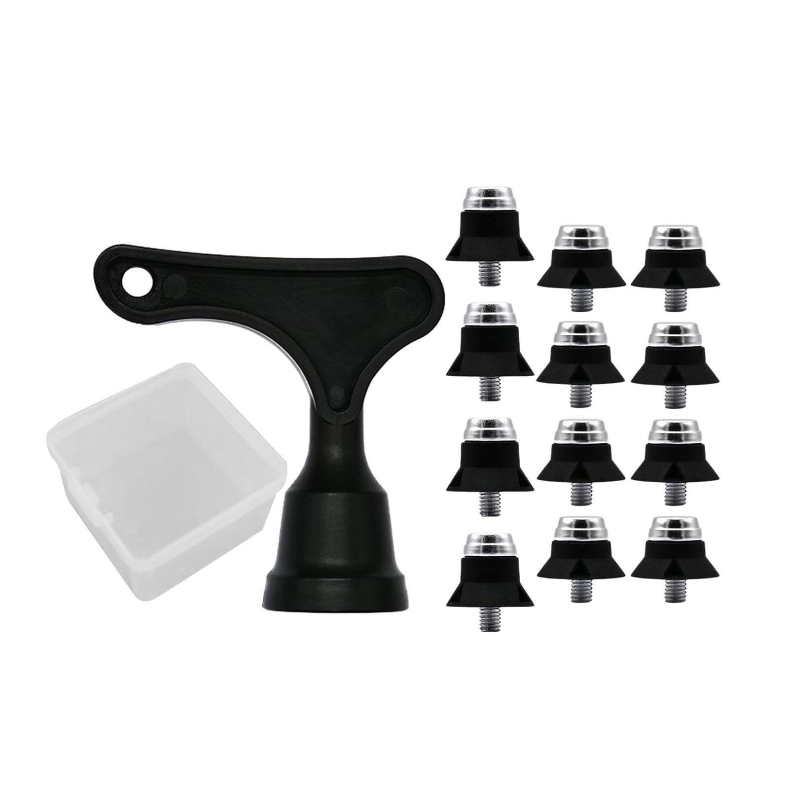 DSBAOMA 12Pcs Football Boot Spikes Aluminum Alloy Football Shoe Studs Replacement Soccer Boot Cleats Football Shoes Accessories