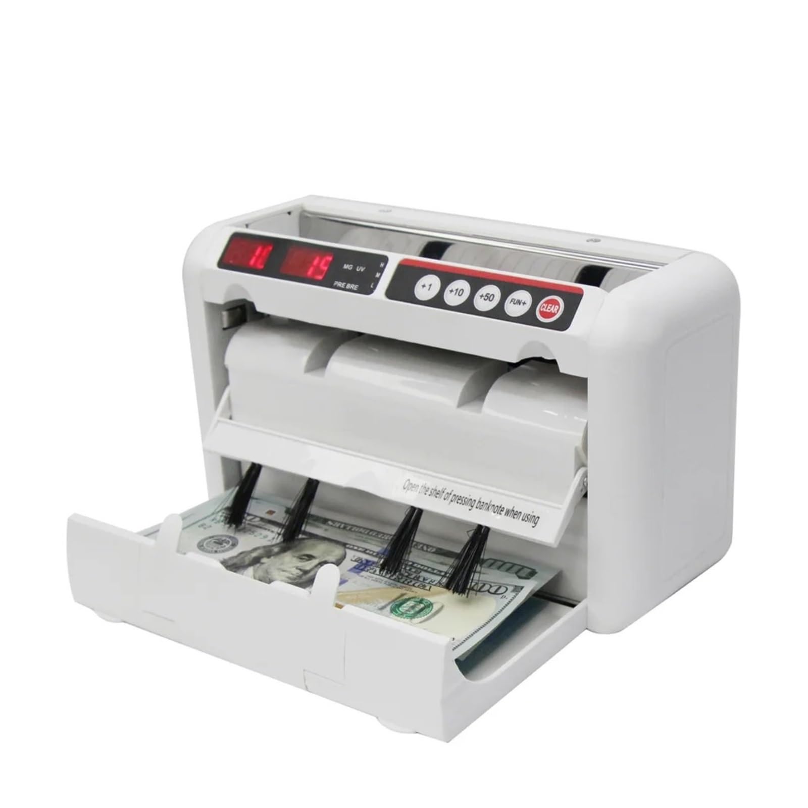 Contatore di denaro, Contatore di banconote commerciale portatile K-1000 con tecnologia cordless globale, confezione da 1