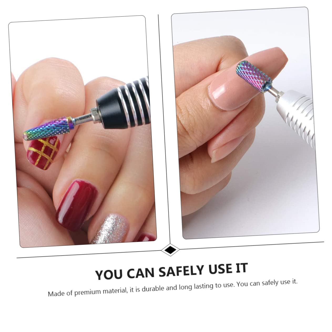 Ipetboom 2juegos Cabezas De Pulido Para Manicura Brocas Tungsteno Para Lijado De Uñas De Para Salones y Personal