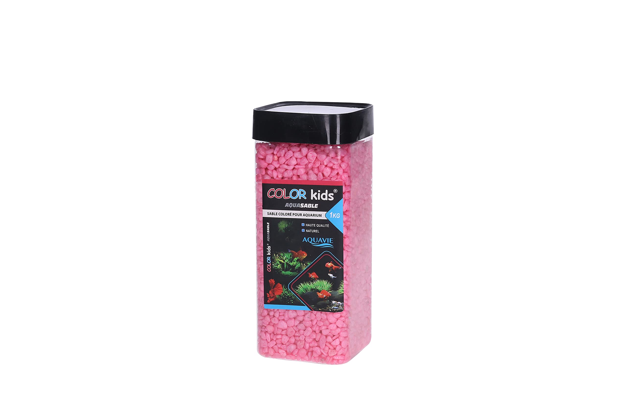 Aquavie - Aquasable Color Kids - Sable Coloré pour Aquarium - Rose - S4-1kg