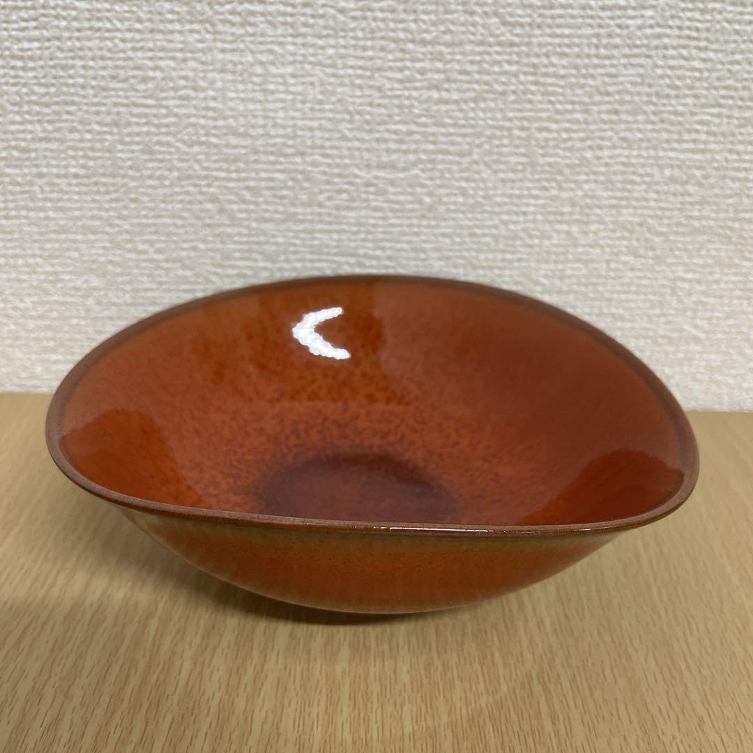 Amazon.co.jp: 清水焼 柿釉たわみ鉢ペア こだわりの器京都 きらら坂
