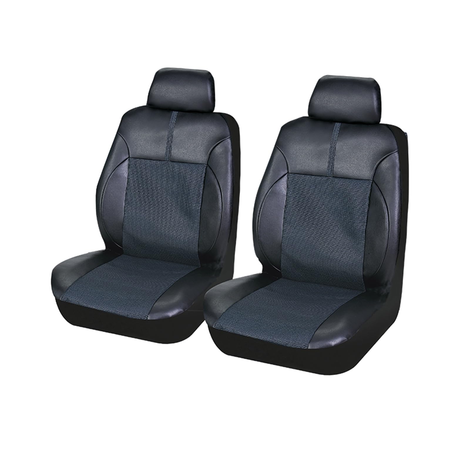 Housse de siège de voiture en cuir artificiel et jacquard chic taille B