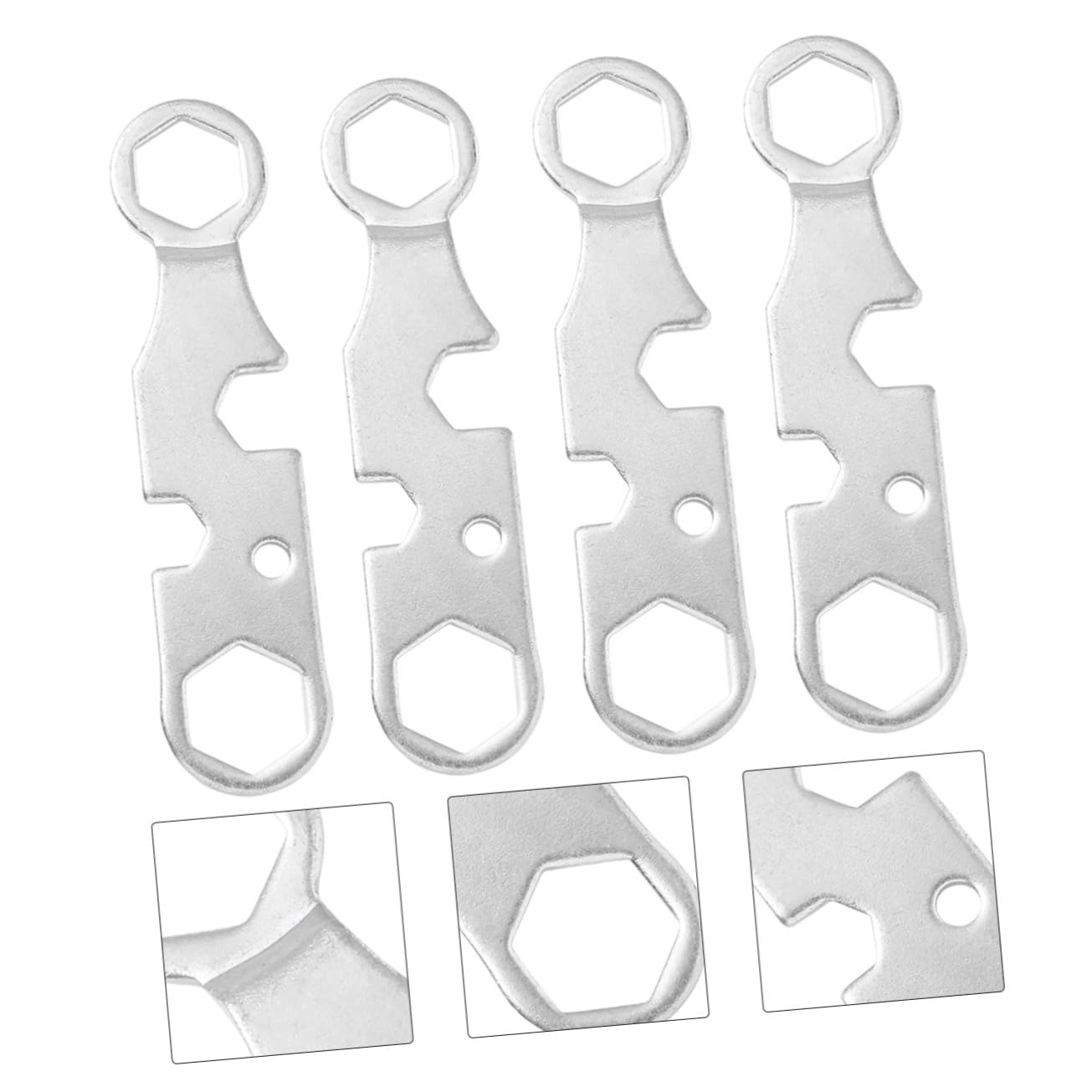 ibasenice 4pcs Multifunctional Skateboard Repair Tool Wrench Spanner for Skateboards Roller Skates Scooters Portable Lightweight Design for Easy Use at Skate Parks