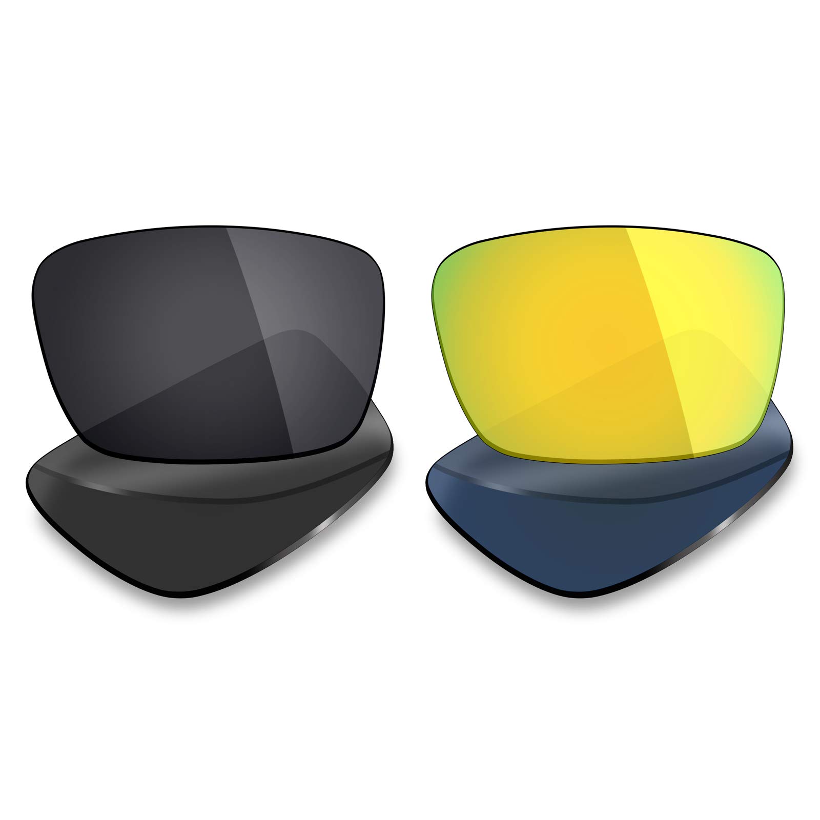Mryok 2 Pair Polarized Replacement Lenses for Oakley Fuel Cell Sunglass - Options