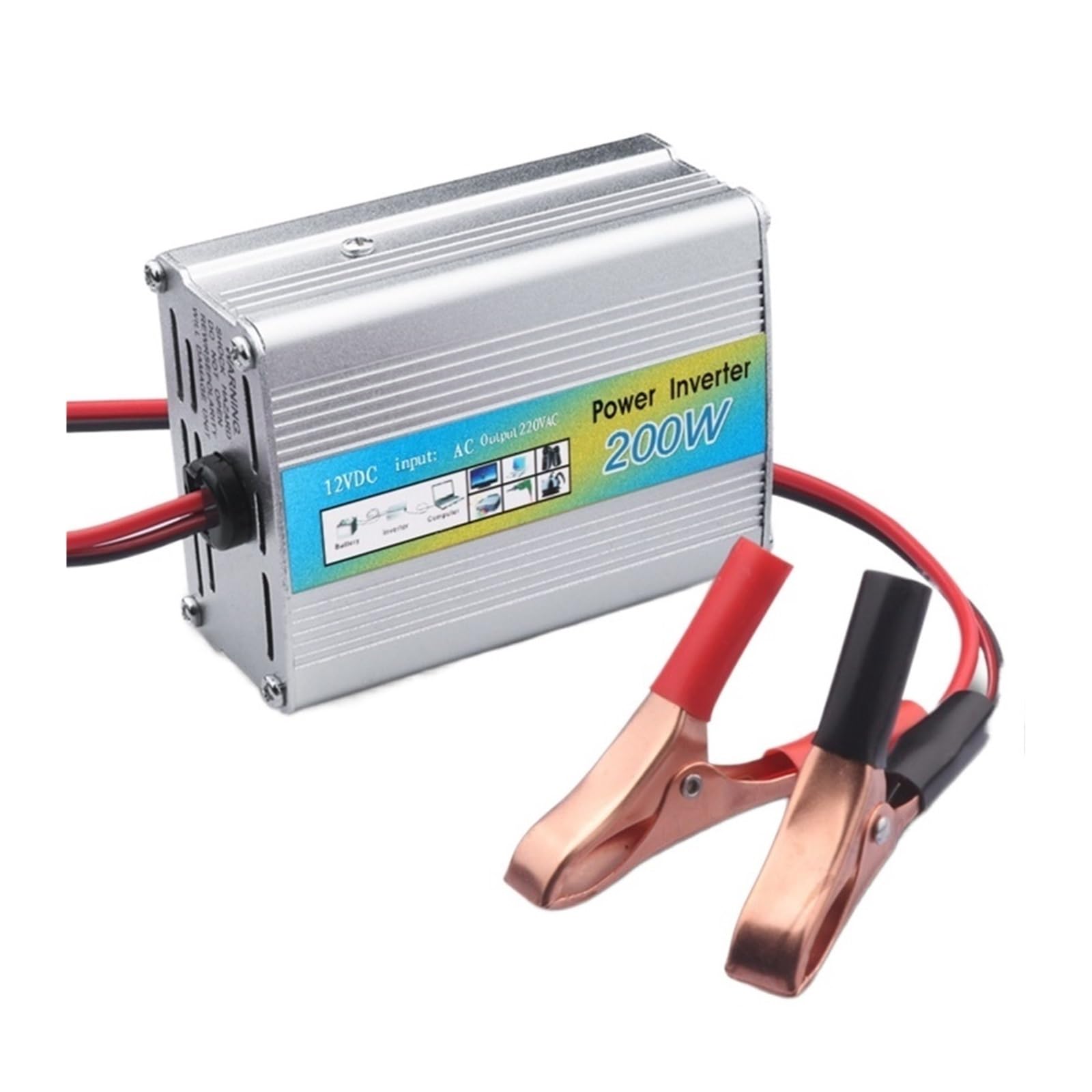 Microinversor Solar Micro Inversor Multifuncional 200W 150W 100W Interfaz De Salida USB Universal De Tres Puertos(150W)