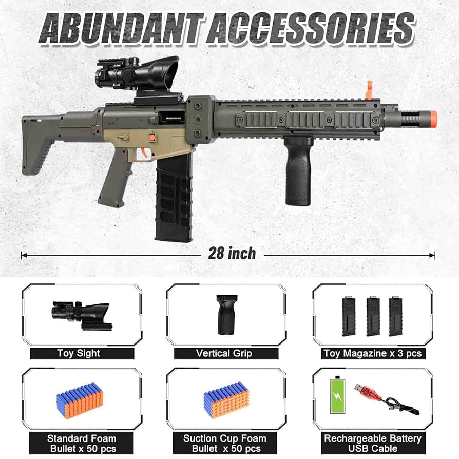 S*r様 Nerfトイガンセットとアクセサリー Amazon.com: Realistic Sniper Rifle Toy Guns for Nerf Guns