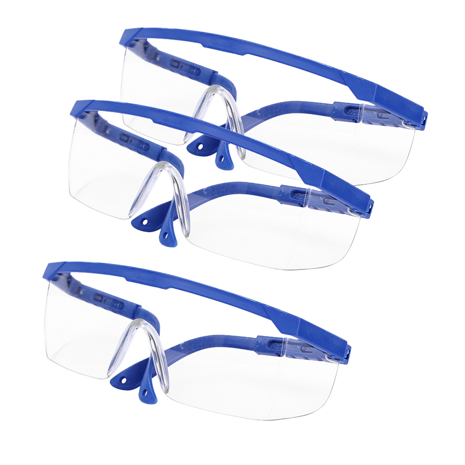 Ginddy Kids Safety Goggles, Blue Frames with Clear Lenses, Anti-Fog, Anti-Scratch, Wrap Around, Ideal for Cycling Painting