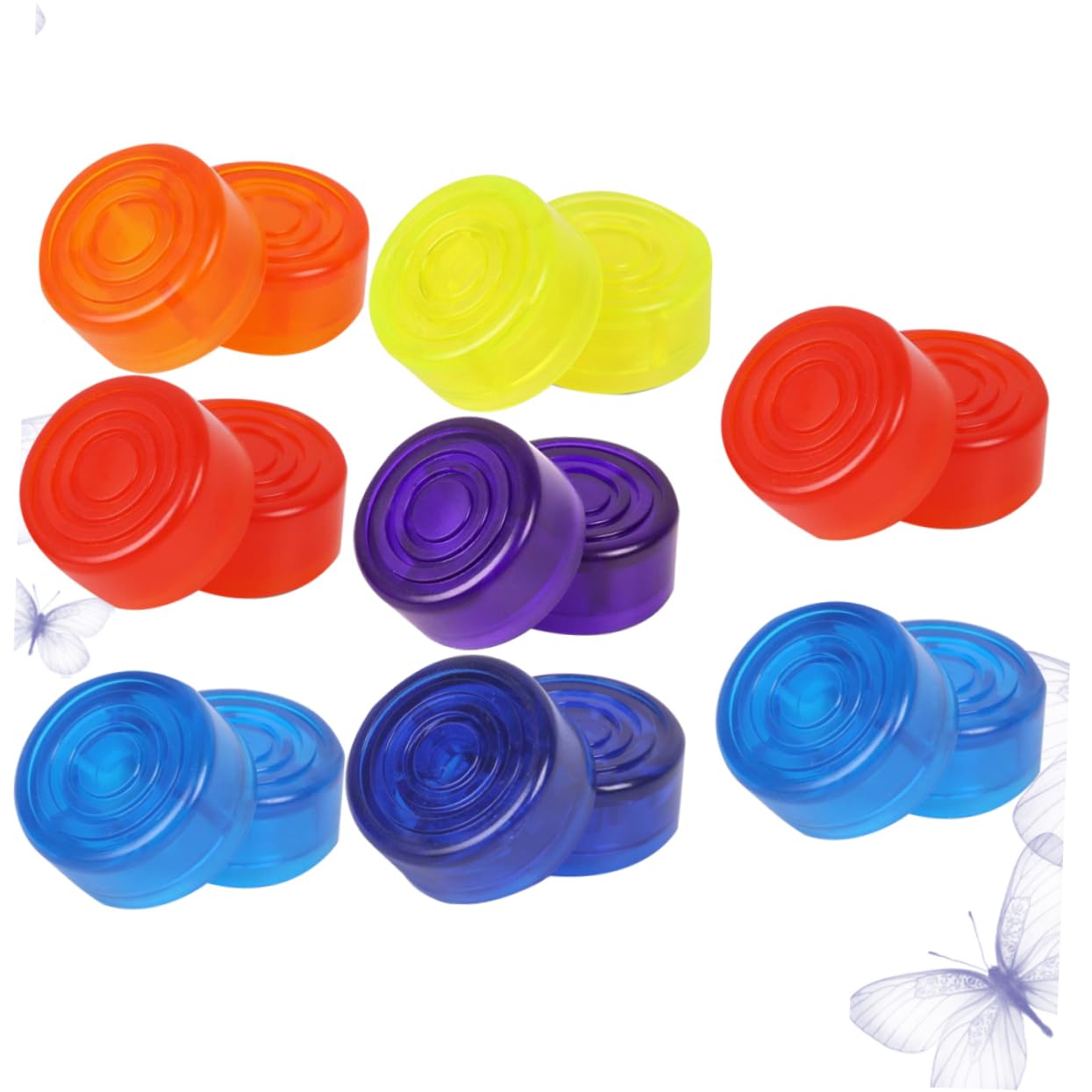 HEMOTON 16pcs Anti-slip Guitar Pedal Caps Toe Sleeves for Pedal Button Topper Protection
