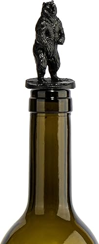 Miniatura 6 de SFdizayn Tapón para botella de vino, corcho de acero inoxidable, accesorio de regalo para amantes del vino, tapón de vino reutilizable con oso