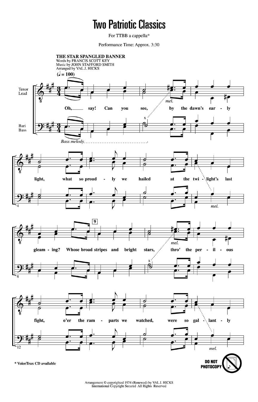 Two Patriotic Classics CD