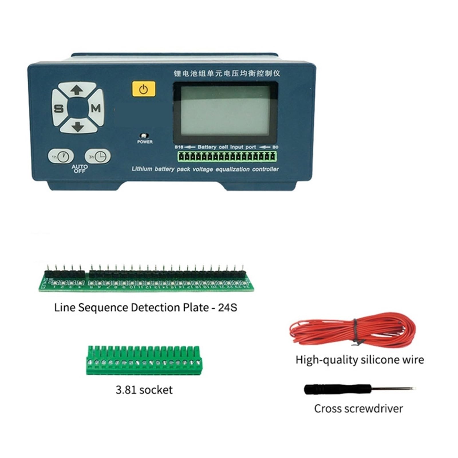 Tester Batteria, 5616 Regolatore di bilanciamento della batteria Riparazione della capacità del pacco batteria al litio 5A Bilanciamento della batteria del veicolo di nuova energia corrente