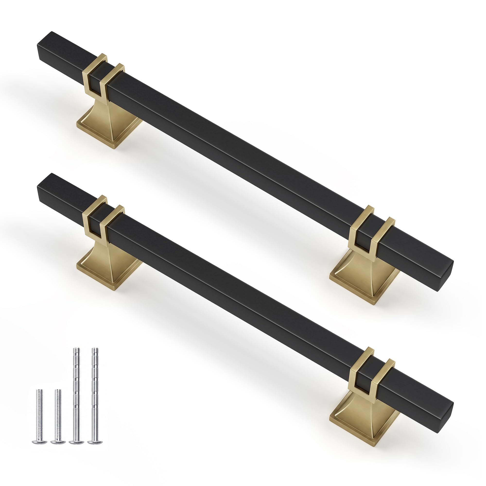 10 Pack 5 Inch Black and Gold Cabinet Pulls Kitchen Cabinet Handle — Amazon image 25