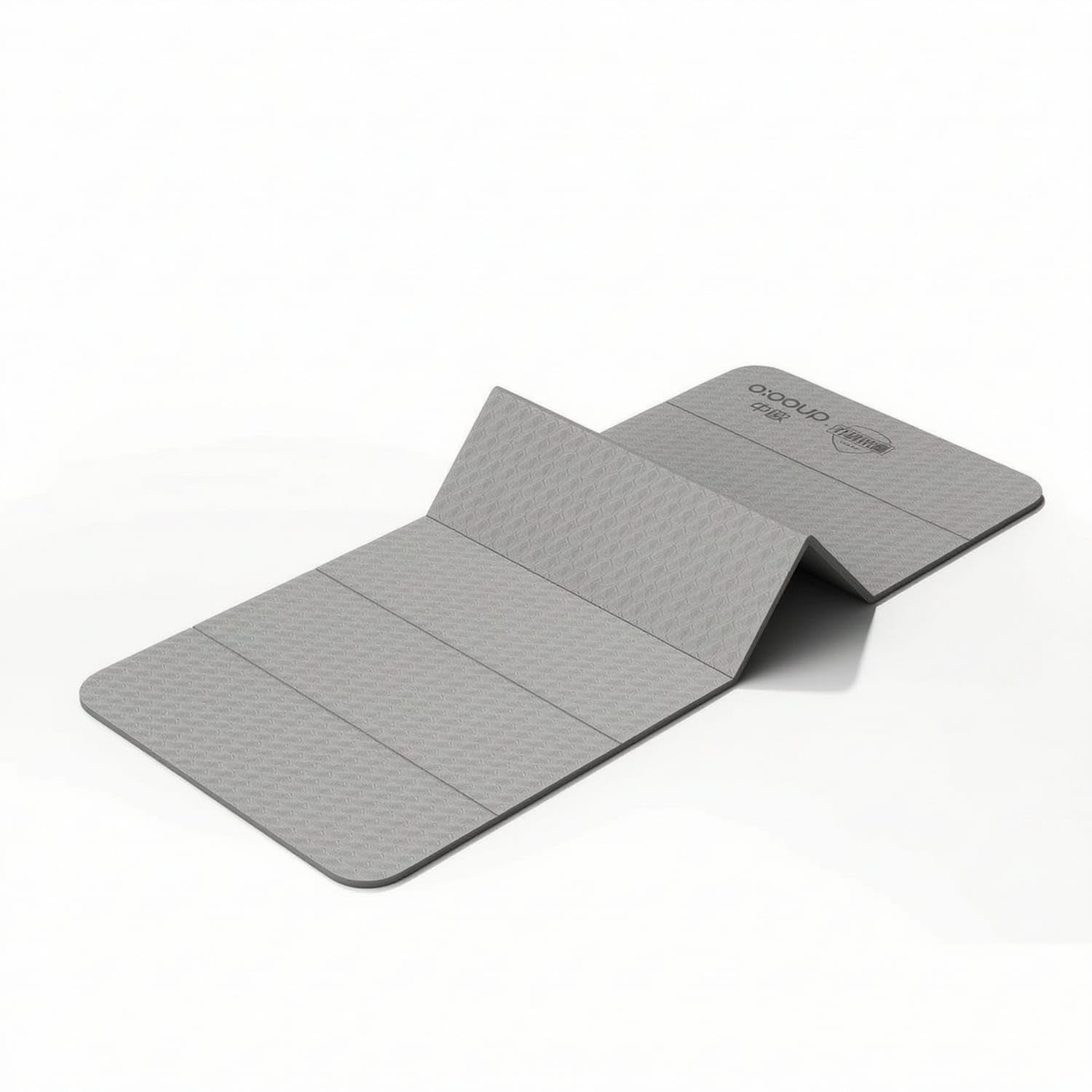Space-Saving Foldable Fitness Mat Portable Folding Fitness Mat Textured Non-Slip for Beginners, Home Workouts, Stretching, Travel, Gray, 185 * 61cm 6MM-image-22