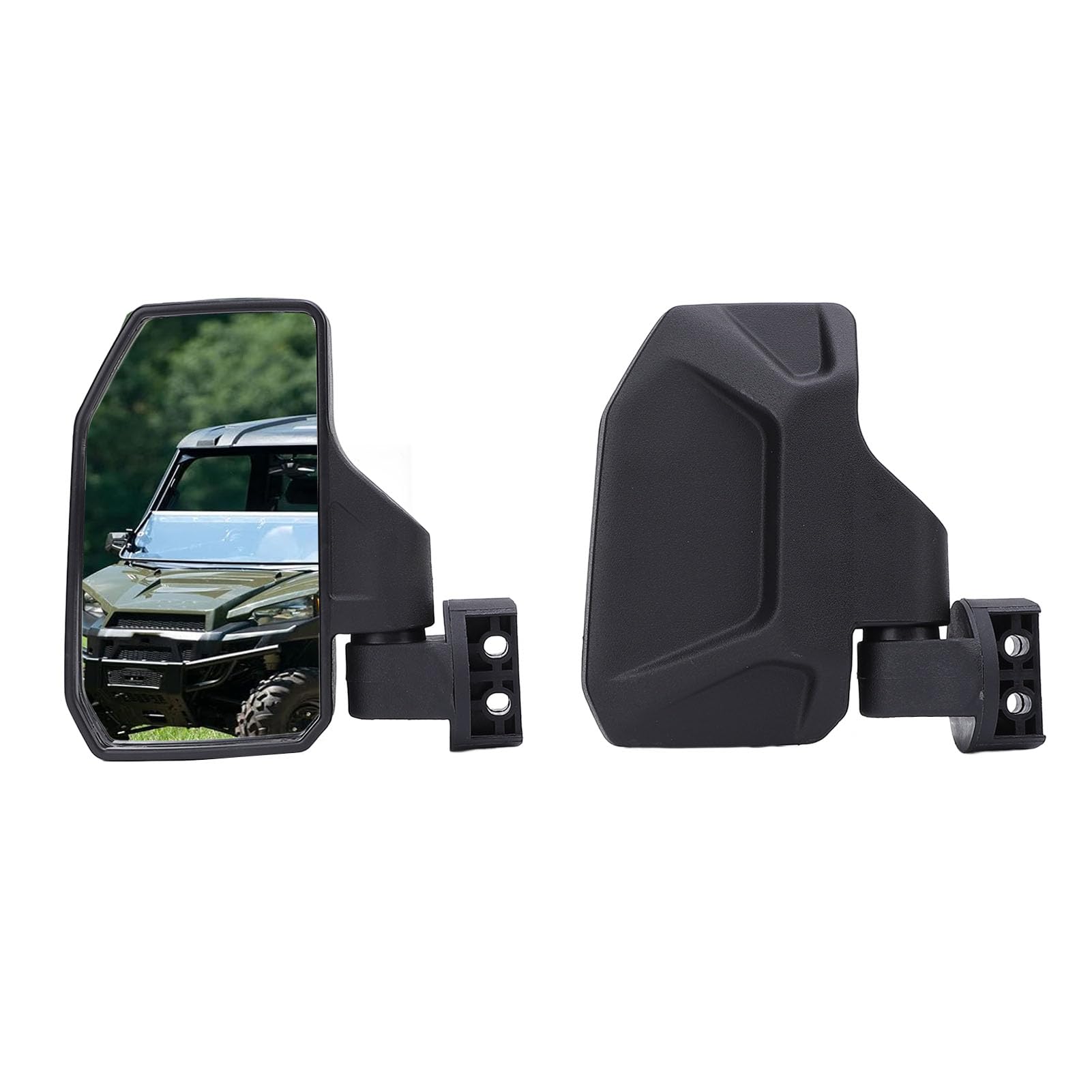 Rétroviseurs Latéraux UTV, Rétroviseurs UTV Réglables, Rétroviseur Universel Pliable pour Barre de Cage de sécurité de 1 5/8 à 2, Compatible avec XP Turbo Pro 900
