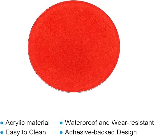 Miniatura 9 de PATIKIL Etiqueta autoadhesiva para agua caliente y fría, paquete de 3 pares6 calcomanías acrílicas de forma redonda para fregaderos de grifos,