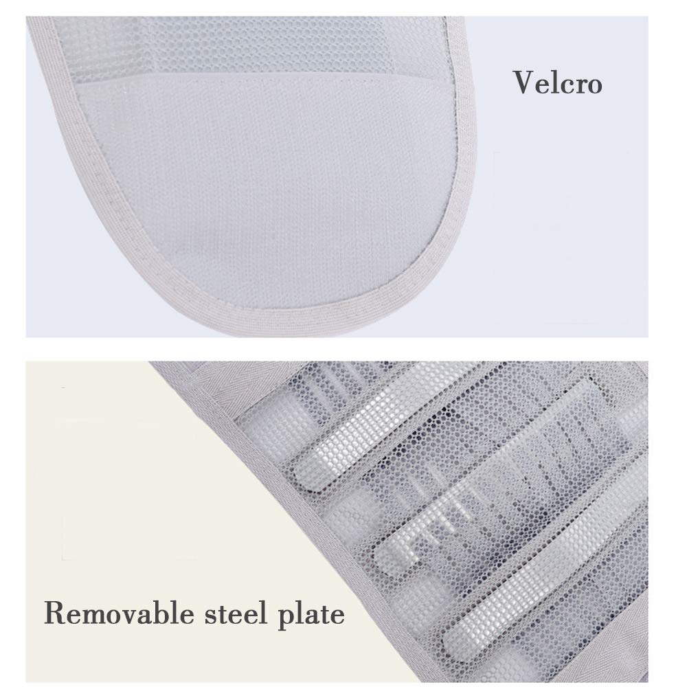 Faja Lumbar para Hombres Mujeres, Cinturón de Apoyo Lumbar con Correas de Compresión Ajustables para Alivio del Dolor en Parte Baja de Espalda,XL