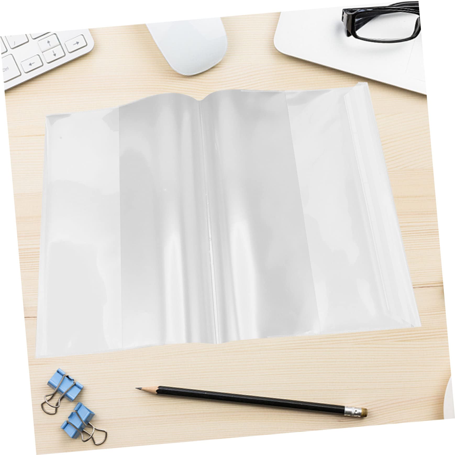 DOITOOL 80 Stck. Teiliges Transparentes Buchschutzfolie Selbstklebende Reißfeste Buchhülle für Schulbücher und Verschleißfest Klarer Bucheinband für Einfachen Schutz und Sichtbarkeit
