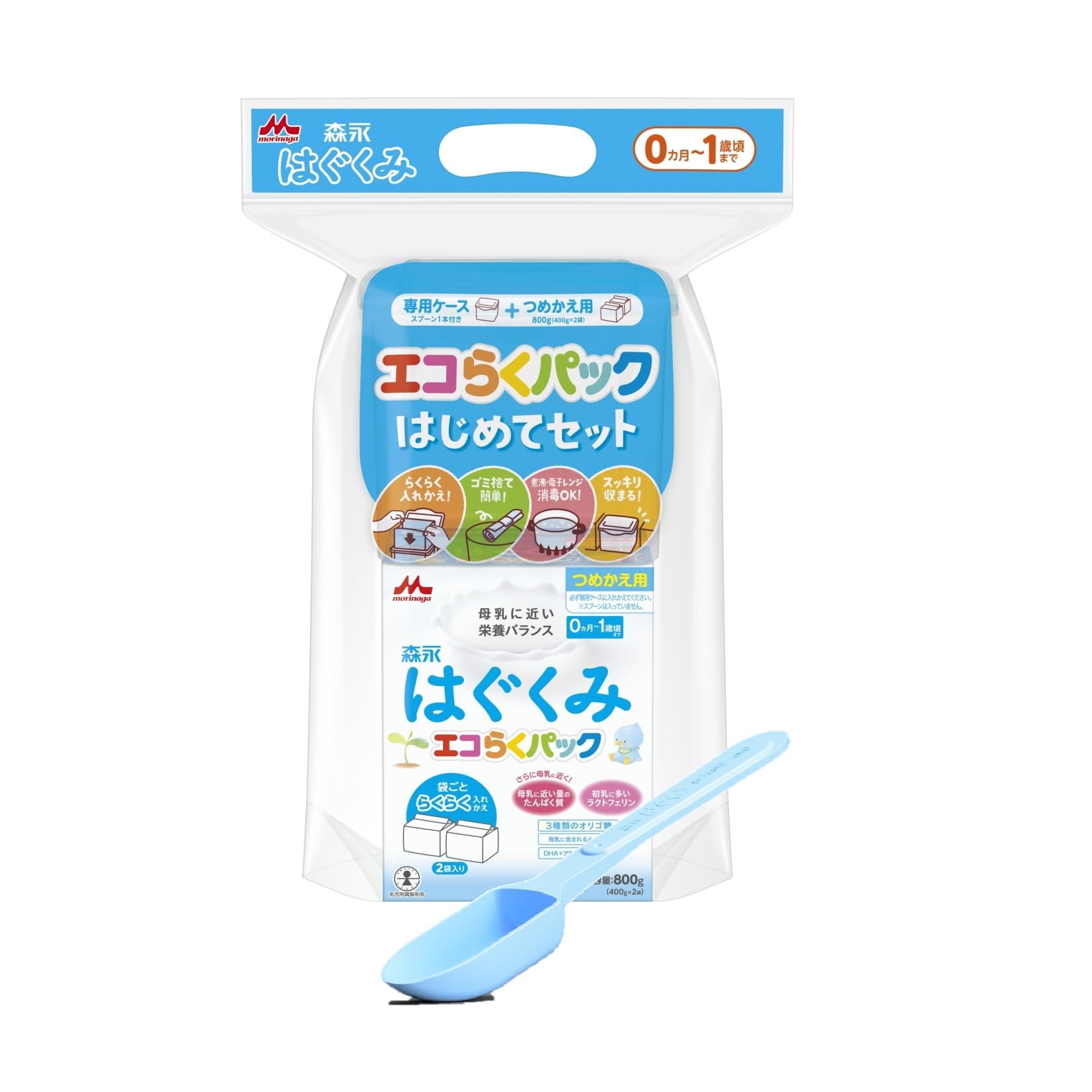 Amazon.co.jp: 【Amazon.co.jp限定】森永 はぐくみ エコらくパック 
