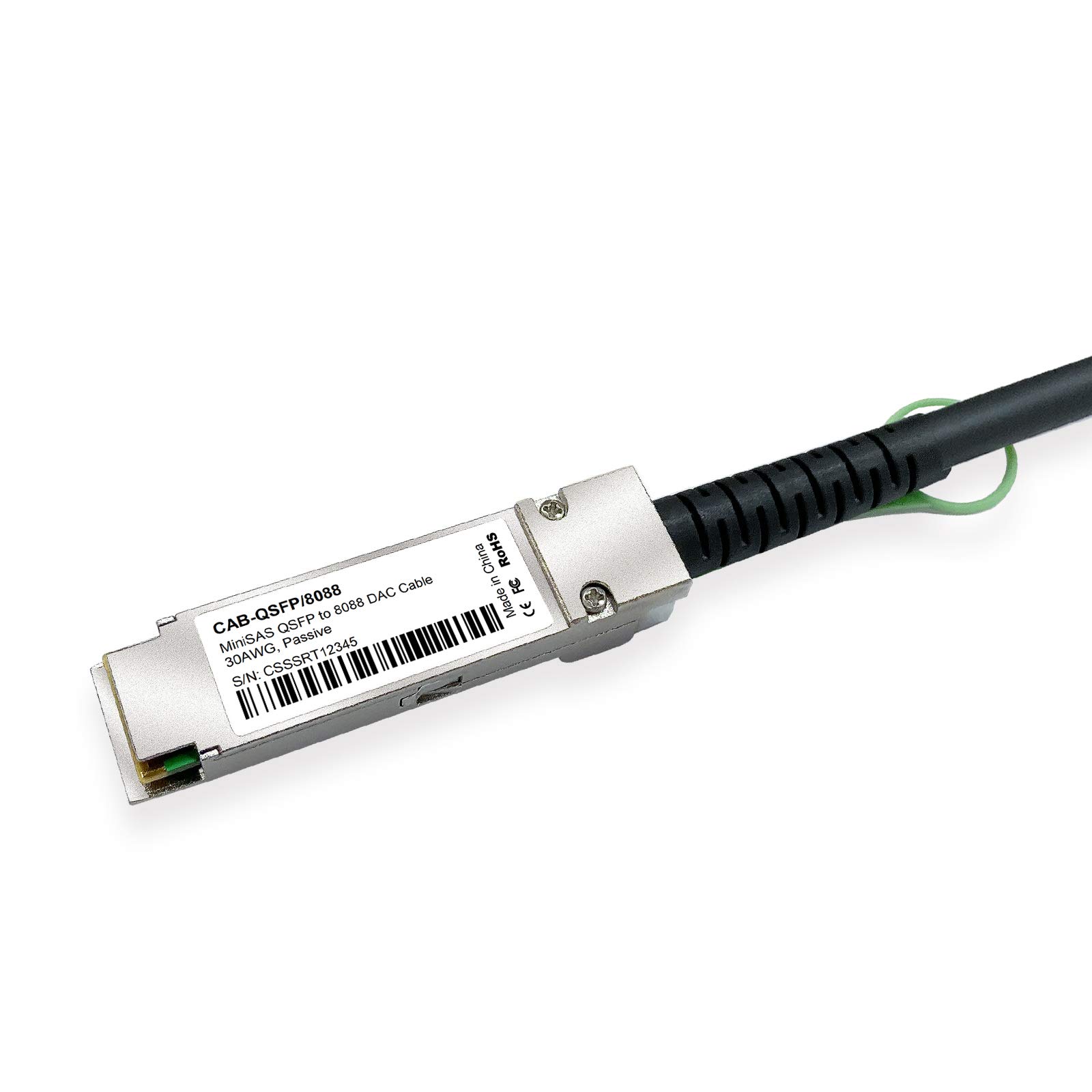 QSFP (SFF-8436) a MiniSAS (SFF-8088) Cable DDR, 1 metro 3.3 pies