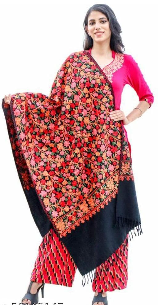 WOMEN SHAWLS, WOMEN STOLES,SHAWLS FOR WOMEN, SHAWLS,STOLES, EMBROIDERY SHAWL FOR WOMEN,EMBROID AMR-P126-image-33
