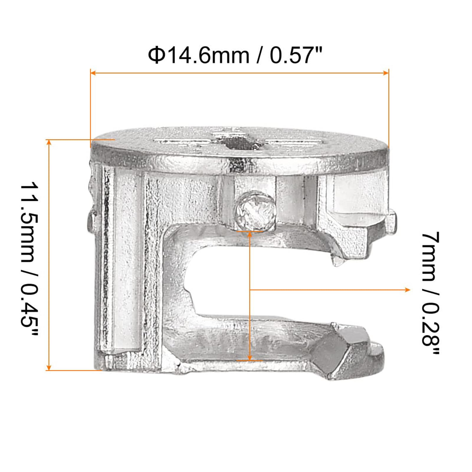 TA-VIGOR 12Pcs Furniture Connecter Cam Lock Nuts Fittings - Image 2