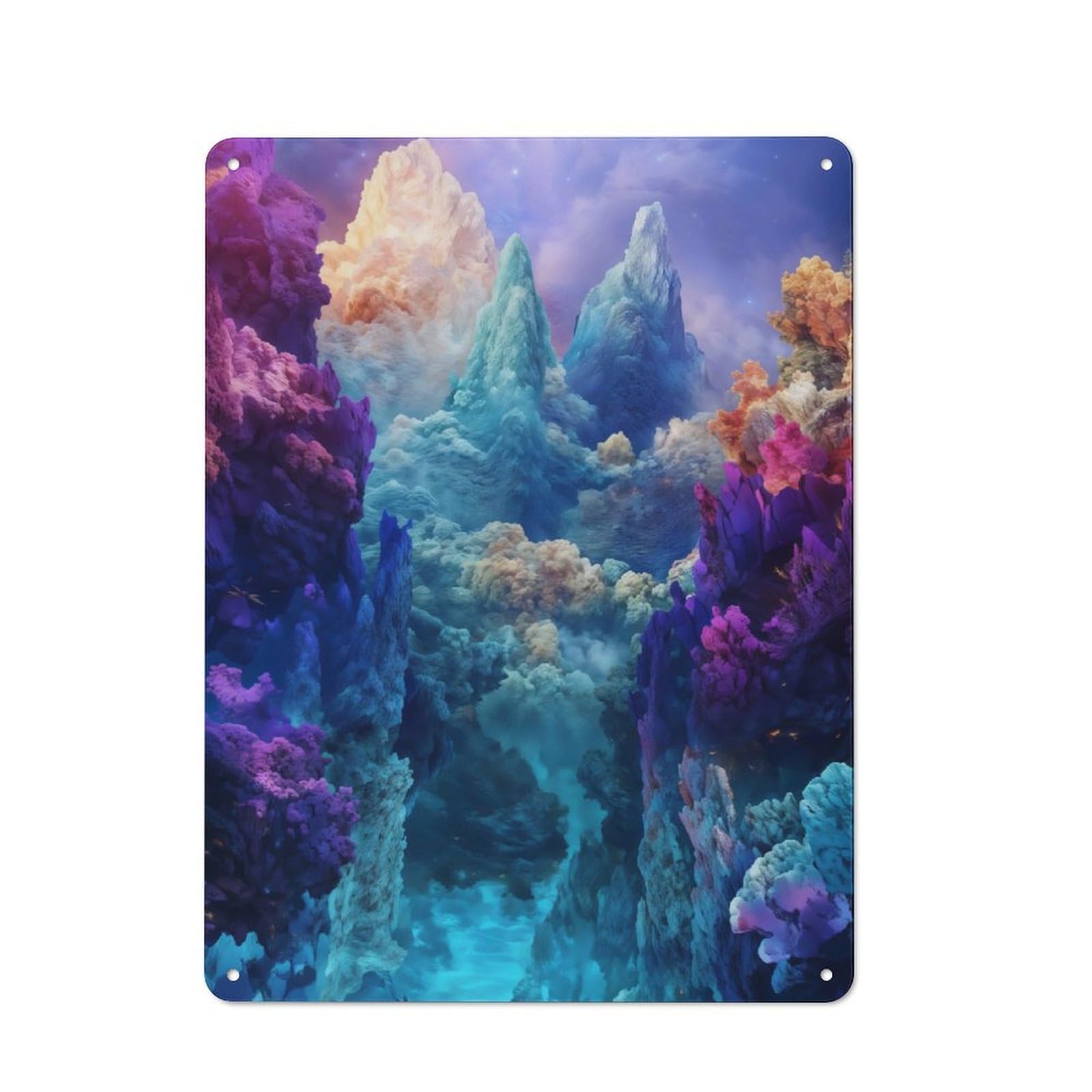 Junmoney Dream Coral Reef Retro Tin Sign 40X30cm For Bar Or Restaurant, For Collectors Of Retro Metal Wall Decor
