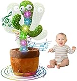 🌵Gute Qualität: Tanzender kaktus ist aus gestricktem plüschmaterial, ungiftig, harmlos, zart und glatt. Das singende kaktus plüschtier reizt die empfindliche kinderhaut nicht, sodass sie und Ihr kind selbstbewusst spielen können.