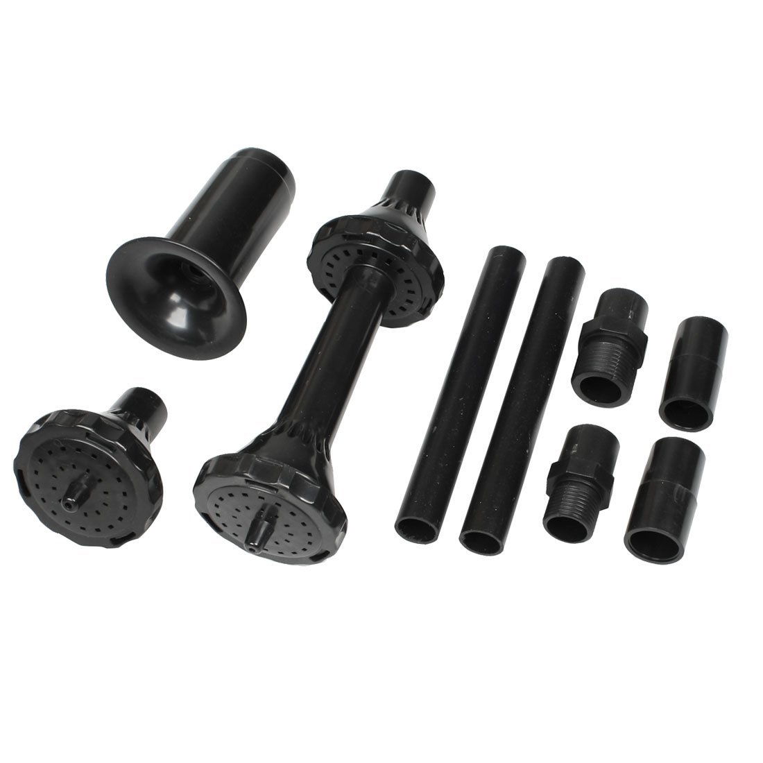 WowObjects 1Pc ABS Extension Tubes Design Fountain Head Set, 9 in 1, Black-image-28