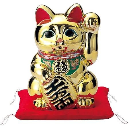 特別送料無料 常滑焼 M2542 招き猫 黄金小判猫 千万両 高33cm 貯金箱 10号 その他おもちゃ Sutevalle Org
