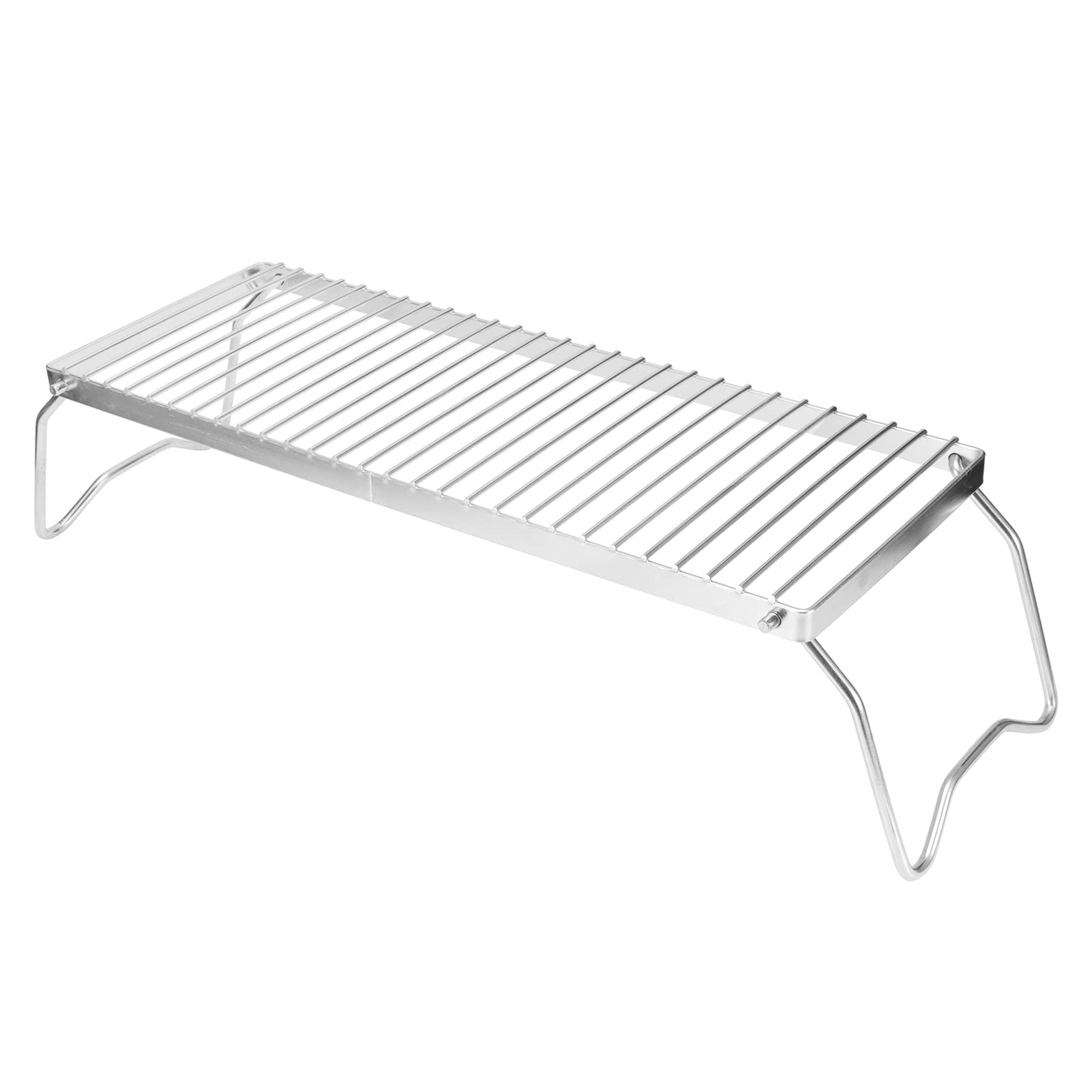 Parrilla Plegable para Fogata, Parrilla para Fogata, Barbacoa Portátil de Acero Inoxidable, Parrilla para Cocinar, Rejilla, Accesorio para Acampar para Jardín de Picnic Al Aire