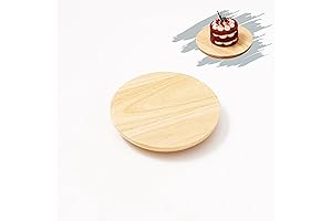 6-Inch Wooden Mini Lazy Susan, Lazy Susan 6 Inches, Rotating Tray, Cupcakes Decorating Turntable
