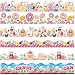 Containlol 118 ft Borders for Bulletin Board Decoration, Candyland Bulletin Board Borders Cute Scalloped Trim for School Classroom Whiteboard Chalkboard Birthday Decor