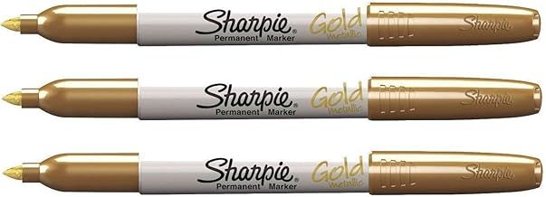 Sharpie Gold Metallic Fine Point Permanent Marker - Pack of 3