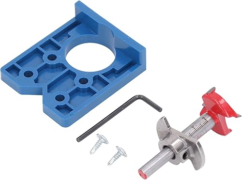 Miniatura 4 de Taladro de bisagra, juego de herramientas de perforación ocultas de 1.378 in, muebles de madera para puerta, ventana, carpintería