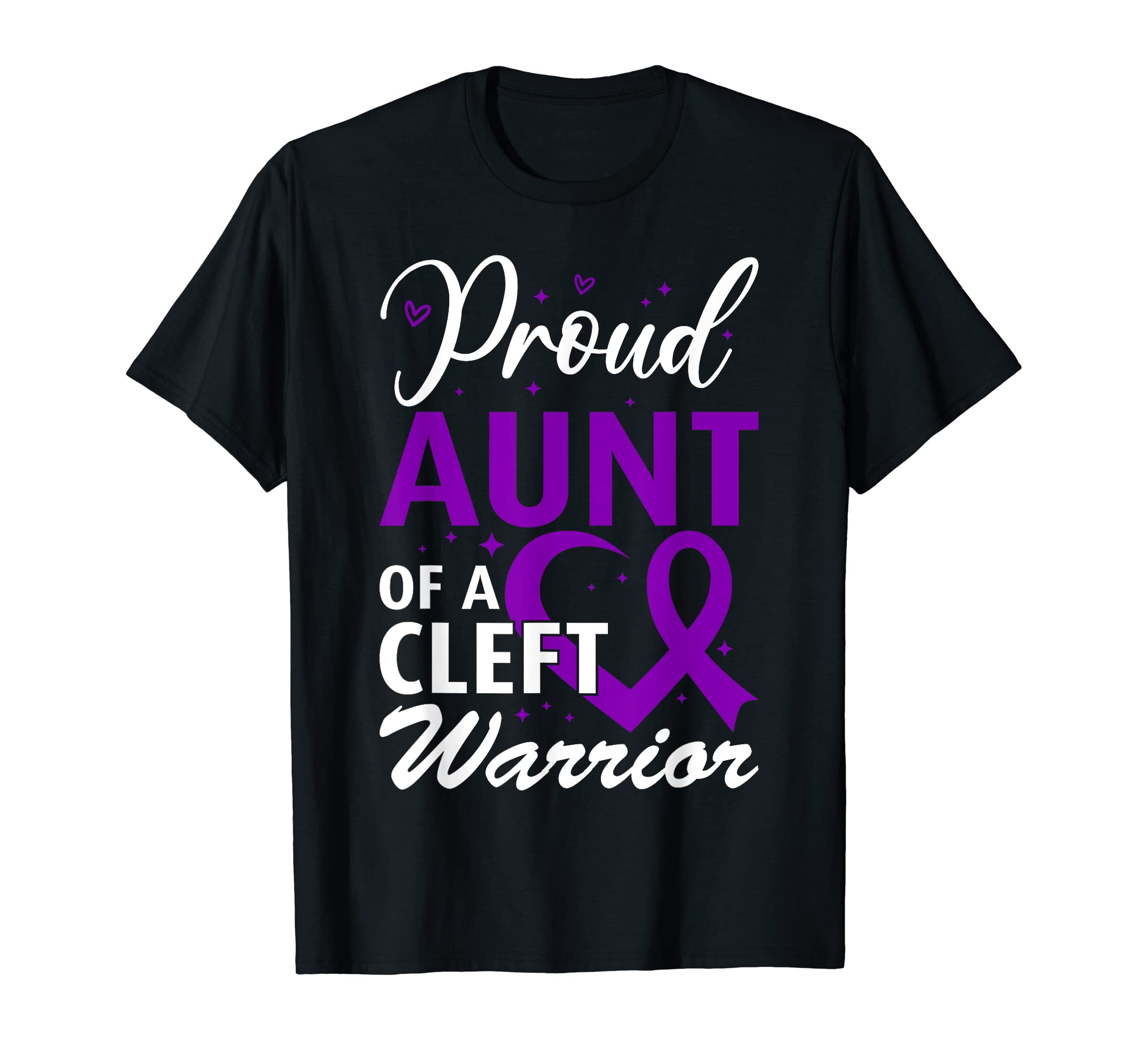 Cleft & Craniofacial Awareness Proud Aunt of a Cleft Warrior T-Shirt