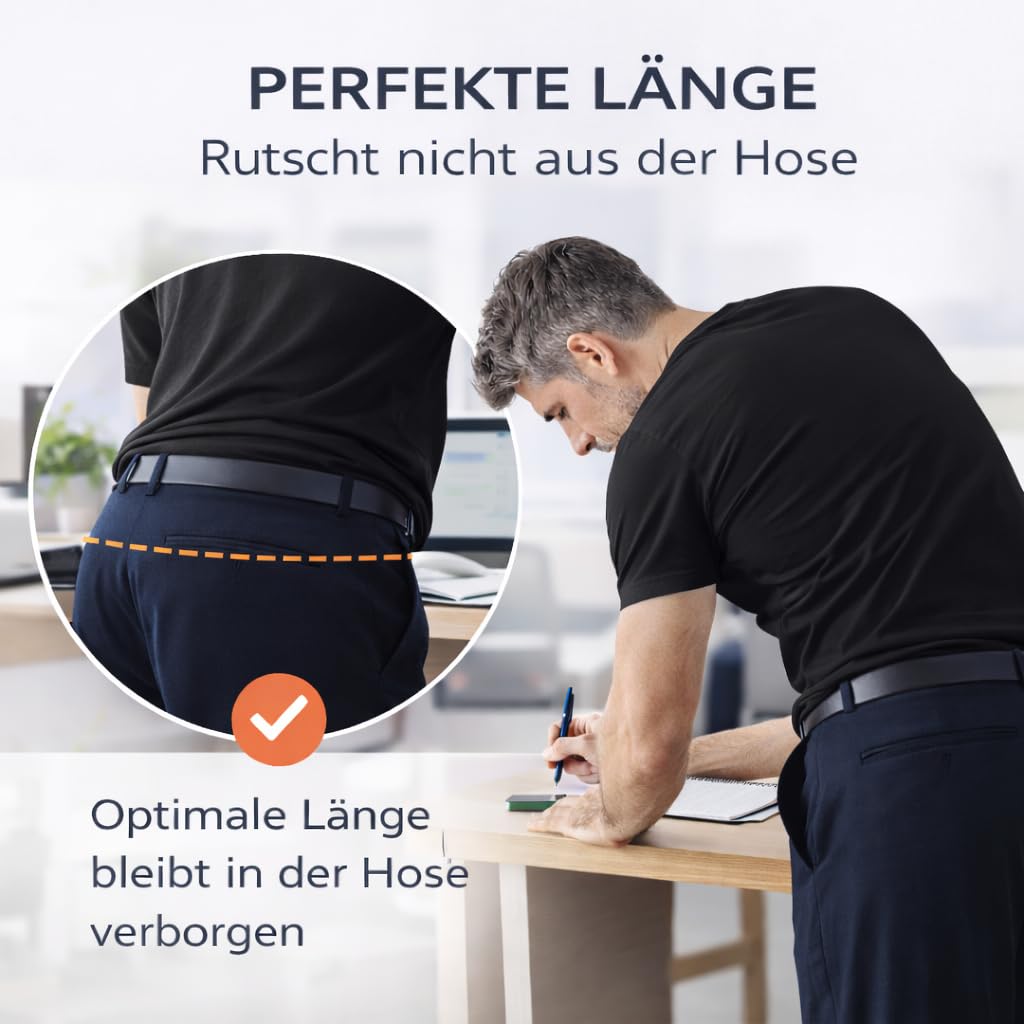 LINE ONE Herren Unterhemd T-Shirt Rundhals aus Baumwolle – Unterziehshirt Slim Fit Kurzarm, Stretch, atmungsaktiv – Basic Männer Shirt 1er 3er 6er Pack