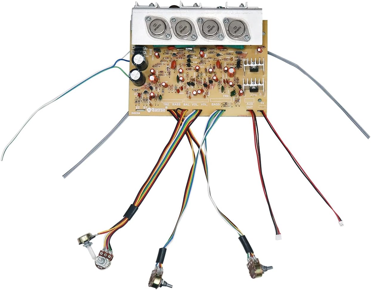 Electronicspices 250W 2N3773 Powerful Transistor Audio Amplifier Board