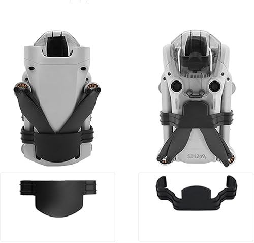 Miniatura 2 de Hélices Protector de correa de protección estabilizador Hélices fijador para DJI Mini 3 ProMini 3 RC Drone Blade Protector Accesorios (negro)
