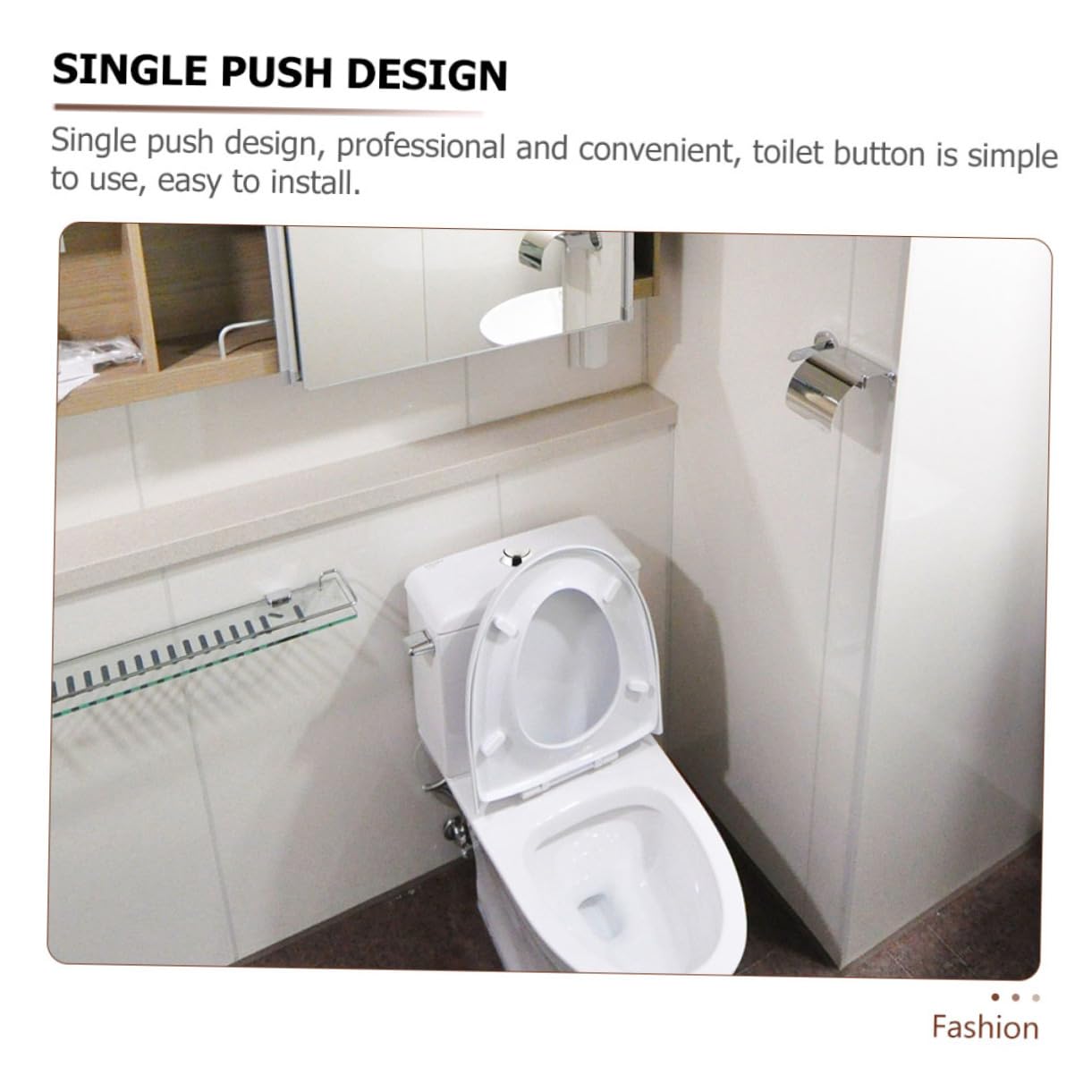 EXCEART 4 Set Pulsante Della Toilette Parti Toilette Pulsante Servizi Igienici Chiave Sostituzione Del Pulsante Del Wc Pulsante Dello Sciacquone Del Wc Addominali Argento 12 Pezzi*4