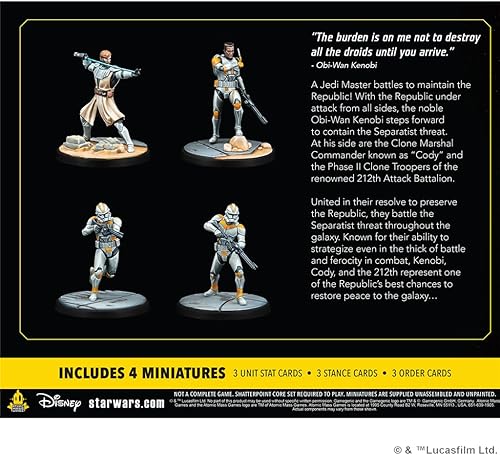 Miniatura 4 de Star Wars Shatterpoint Hello There SQUAD PACK - Desata la fuerza con personajes icónicos. Juego de miniaturas de mesa, a partir de 14 años, 2