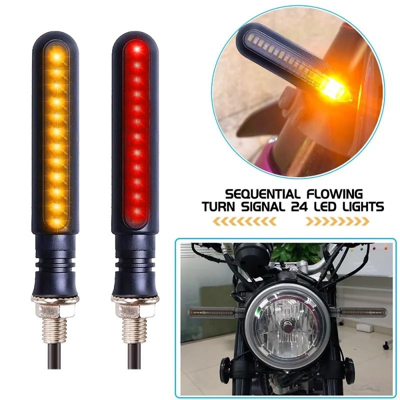 Feux stop arrière clignotants moto universels et feux indicateurs de direction - 3