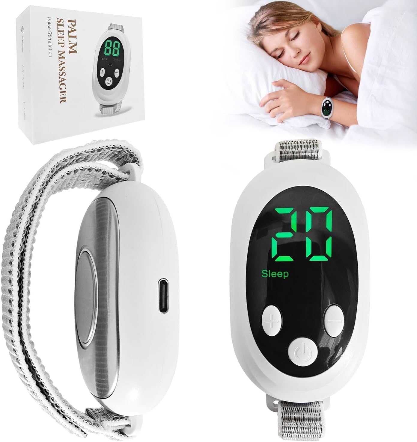 Handheld Sleep Aid Device, Calm Carry Anxiety Device, Relief Anxiety Help Sleep, Promotes Rest