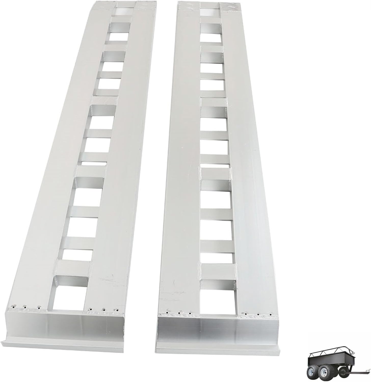 84x14 Aluminum Ramps 6000LBS 1 Pair Trailer Ramps