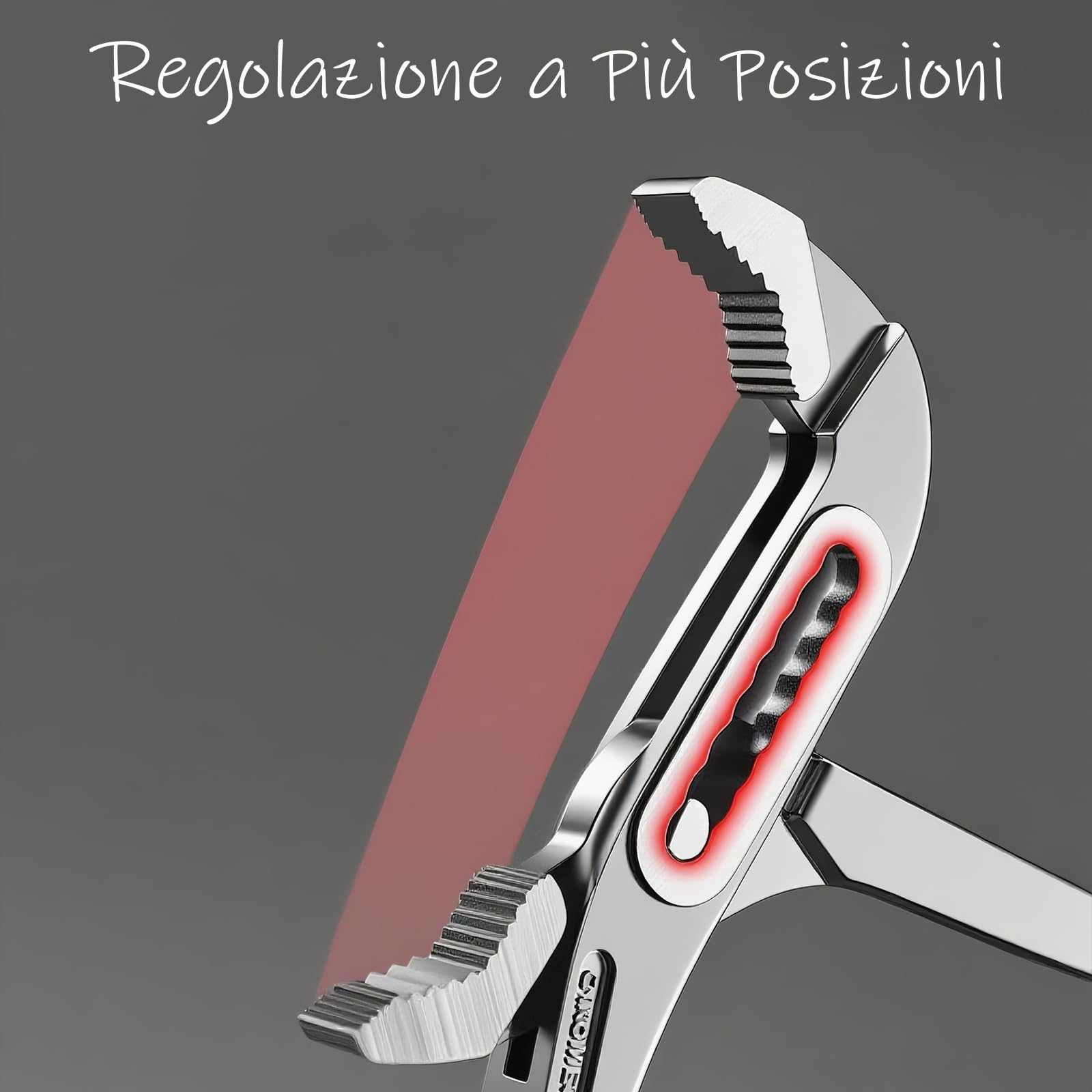23.5cm di Pinza Pappagallo,7-Posizioni di Regolazione, Manico Antiscivolo, Alta Coppia, Antiruggine.